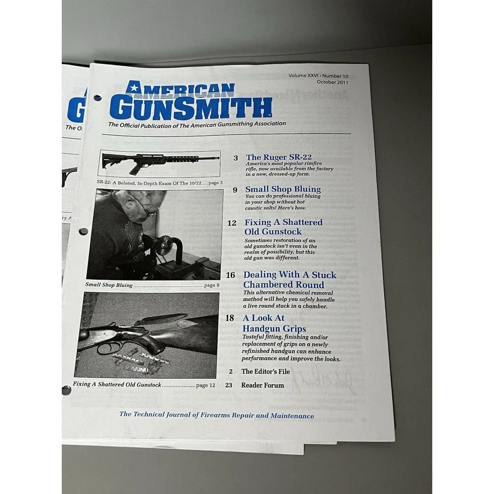 American Gunsmith Magazine 2011 Full Year Lot Of 12- Firearms Repair Maintenance